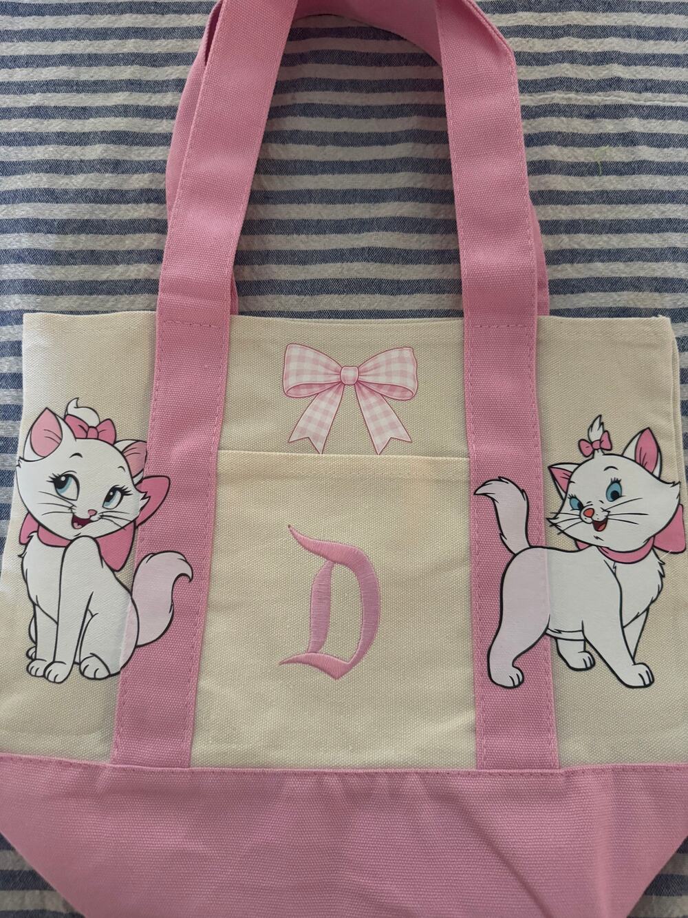 Copied - Disney Marie from Aristocats Double Sided Custom Made Mini Tote Bag